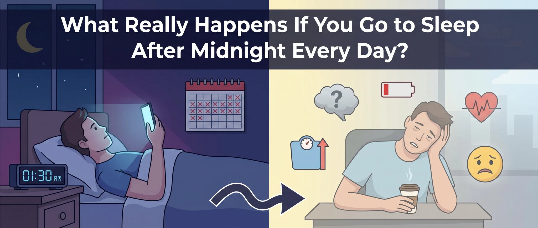 What Really Happens If You Go to Sleep After Midnight Every Day?