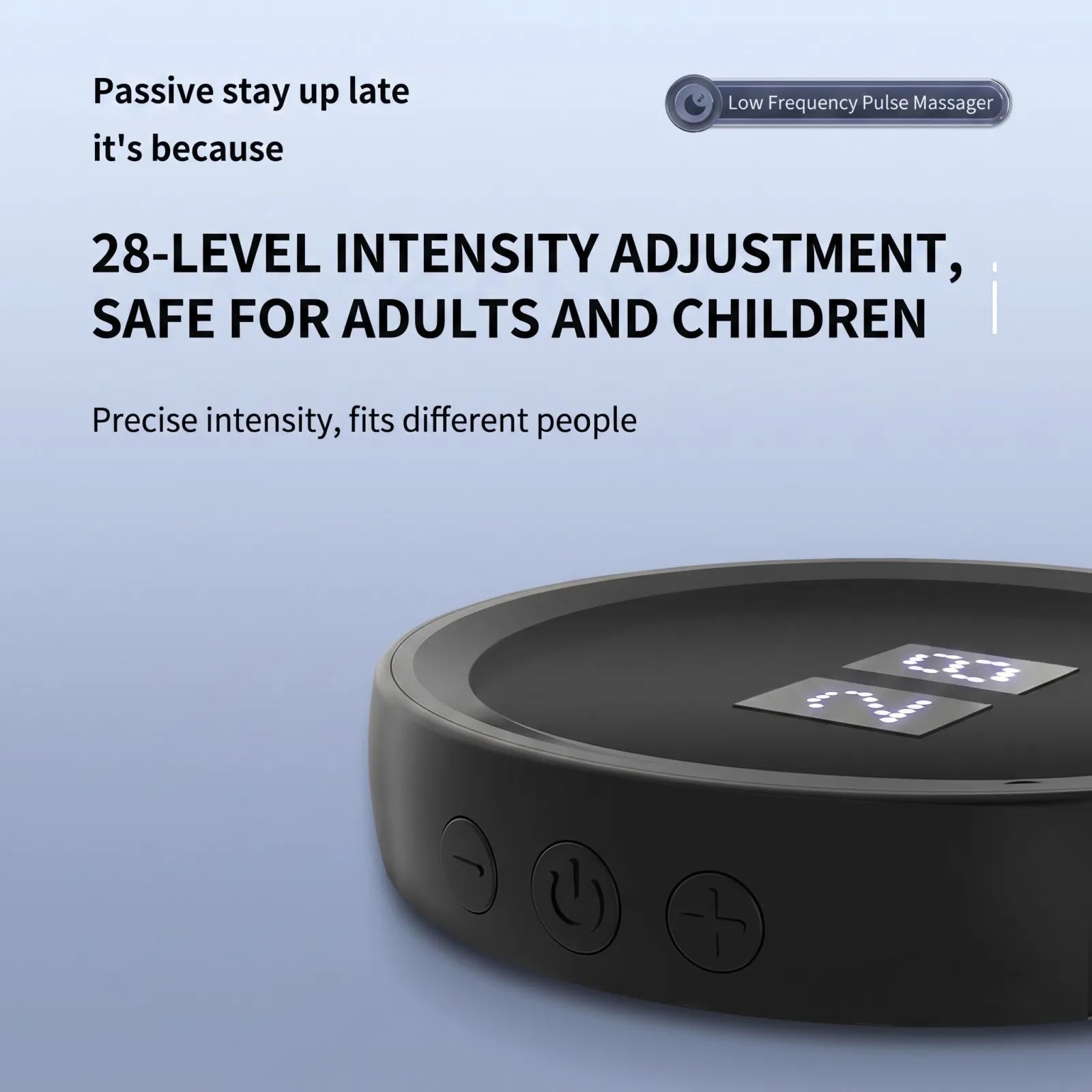 Low Frequency Pulse Sleep Aid Device with 28 Intensity Levels & 3 Modes
