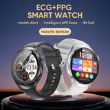 Smart Watch with ECG PPG Health Monitoring, AMOLED Screen, Bluetooth Call, NFC Payment and Sleep Tracking